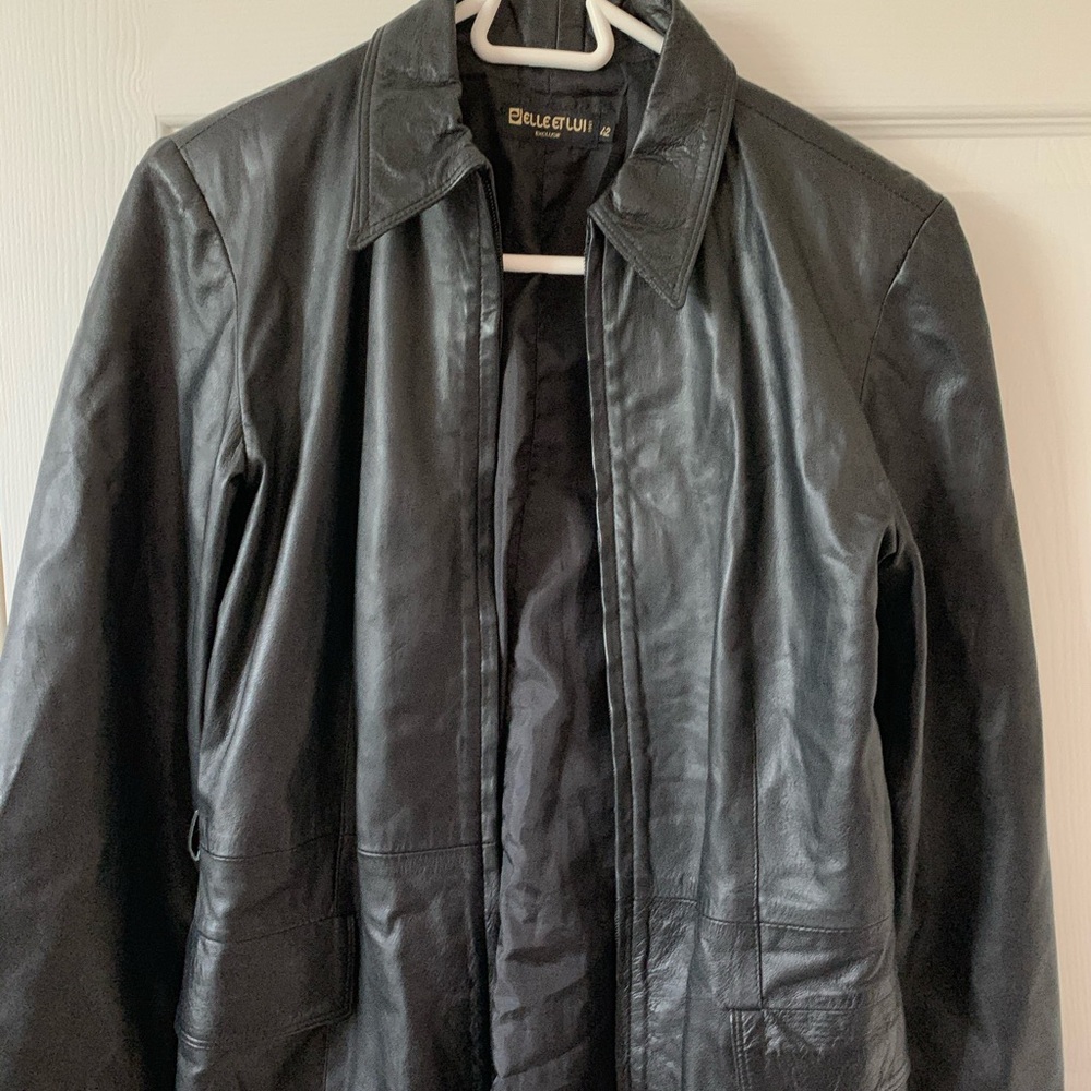 Faux leather jacket